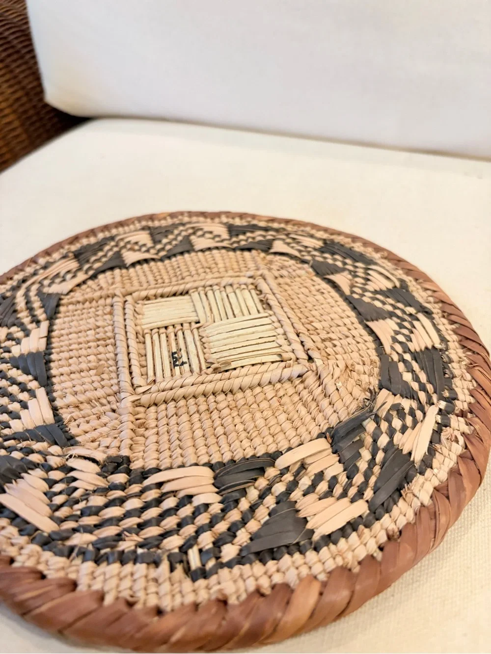 NEW Africa Woven Basket. Made by the Binga people of Zambia/Zimbabwe 8” across